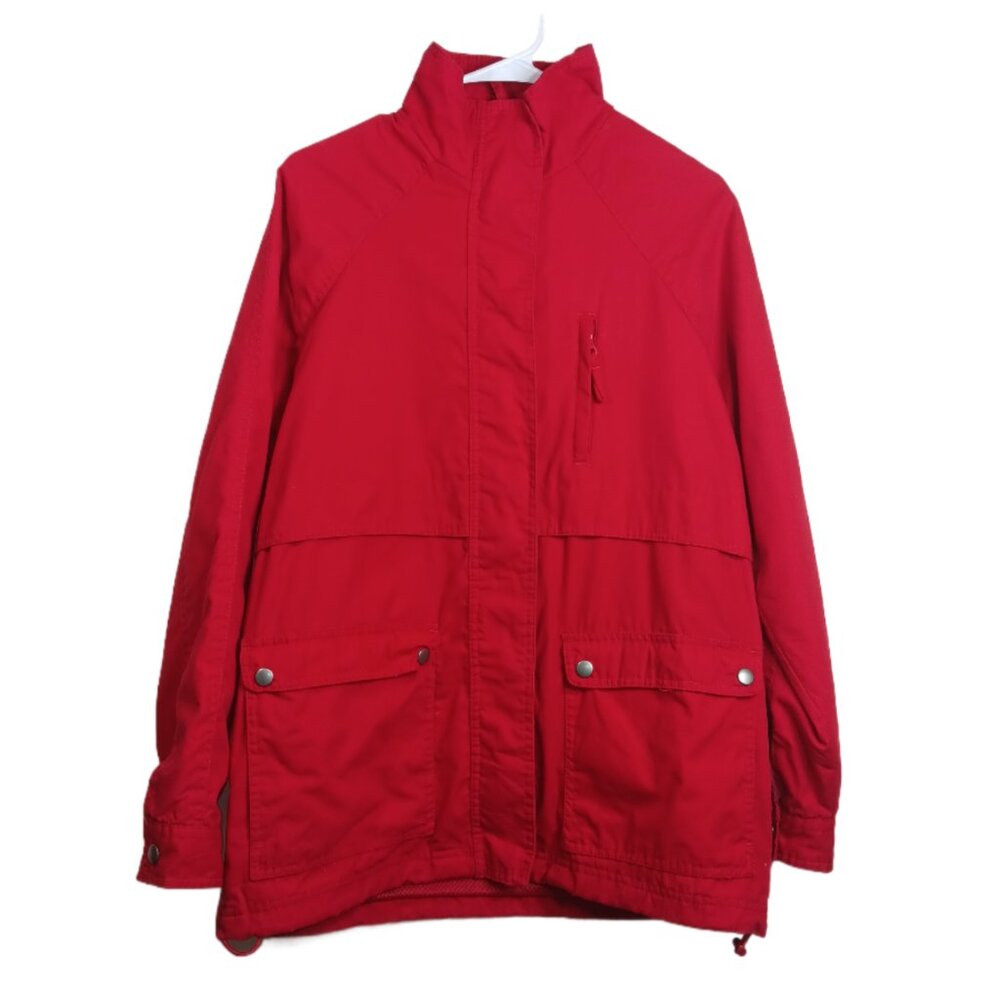 Basic Editions Cargo Jacket Womens Small Red Ligh… - image 5